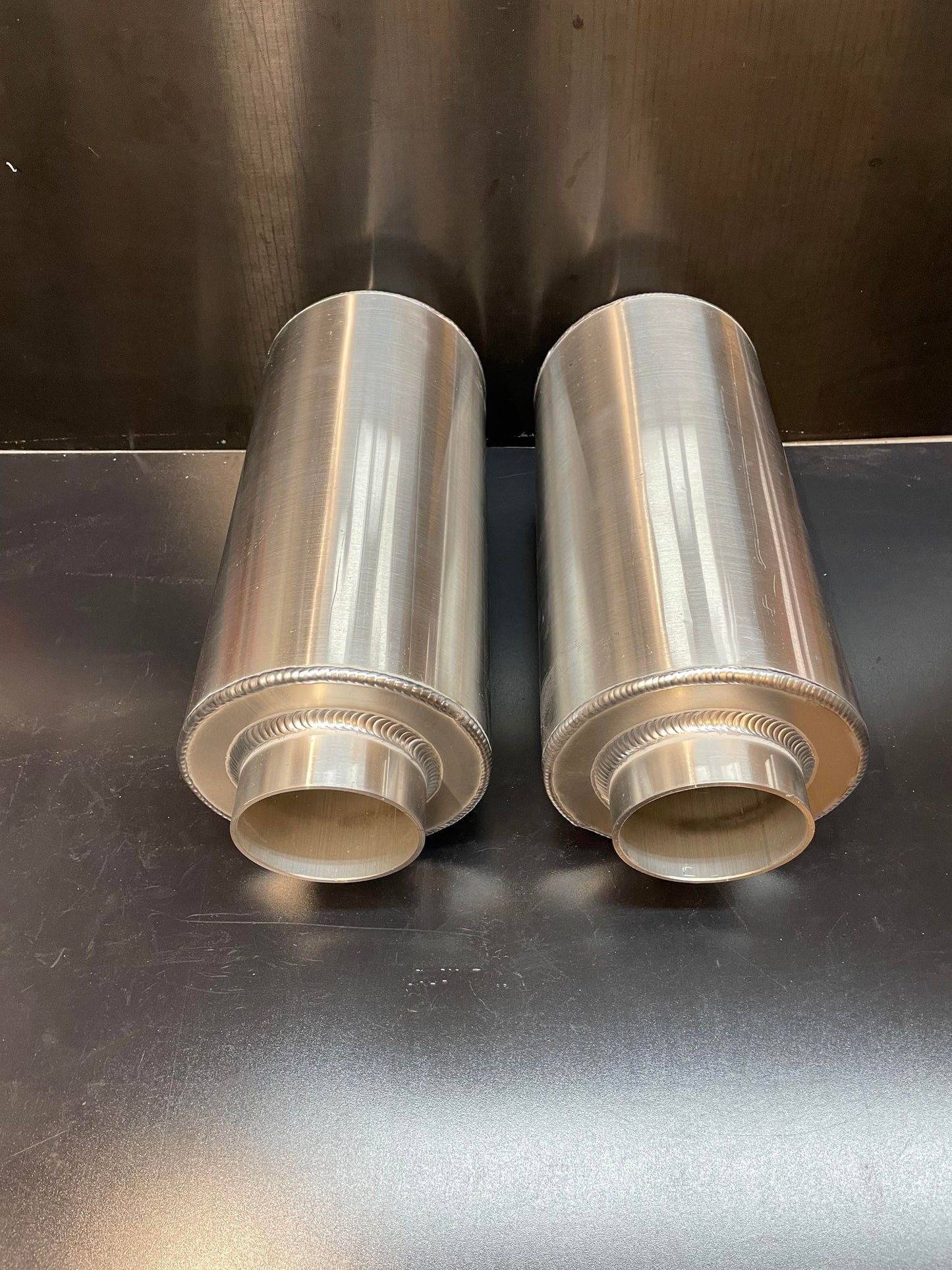 Herfurth Aluminum Racing Mufflers (HARM) Titanium Core "Drag and Drive" muffler