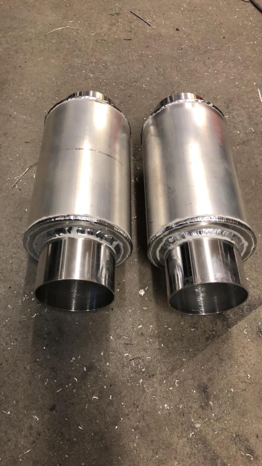 Herfurth Aluminum Racing Mufflers (HARM) Virus Vent muffler