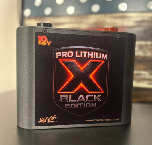 Detroit Battery Company 12v "X" Black Edition